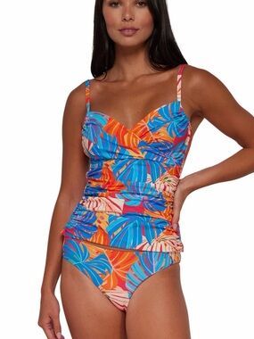 Sunset AlegriaTropical Floral Tankini forever Swimsuit - Multicolor in medium